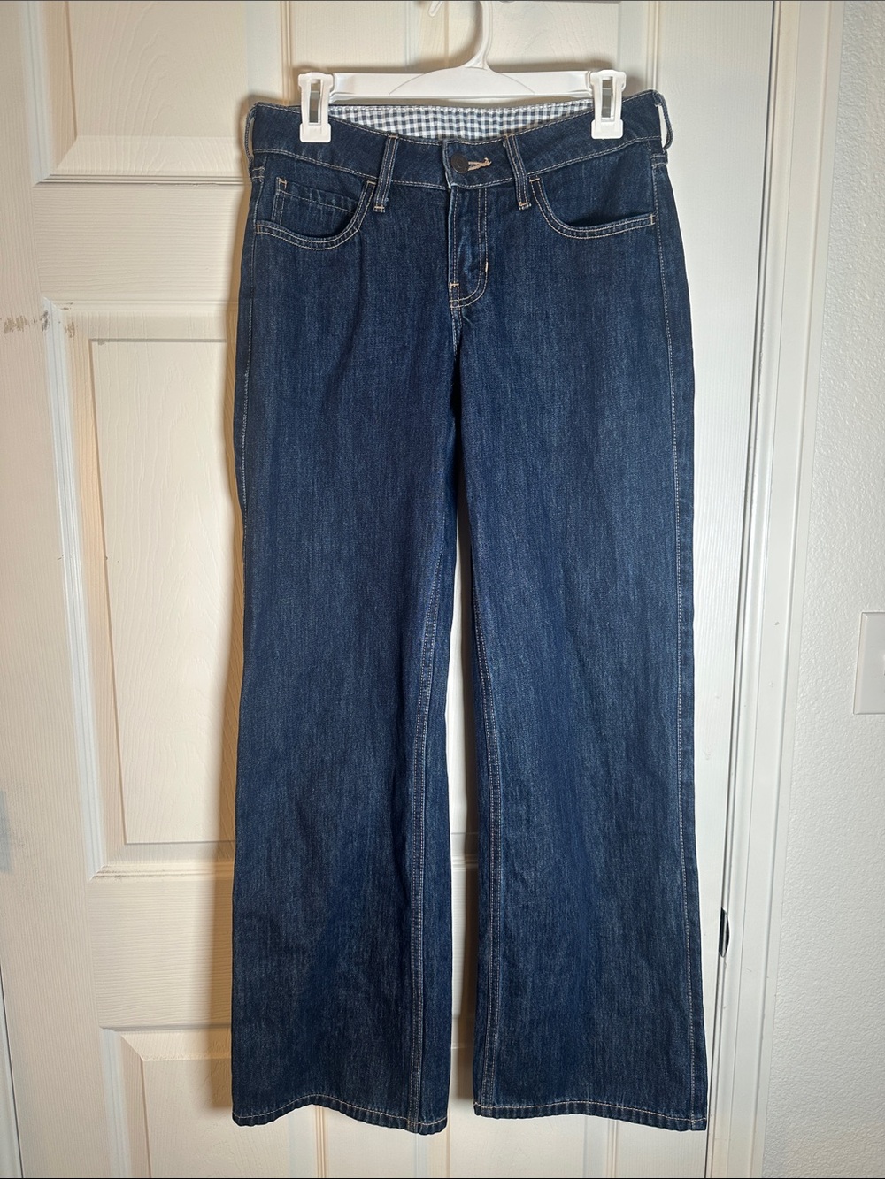 Hollister Y2K Low Rise Women's Dark Blue Wide-Leg Jeans